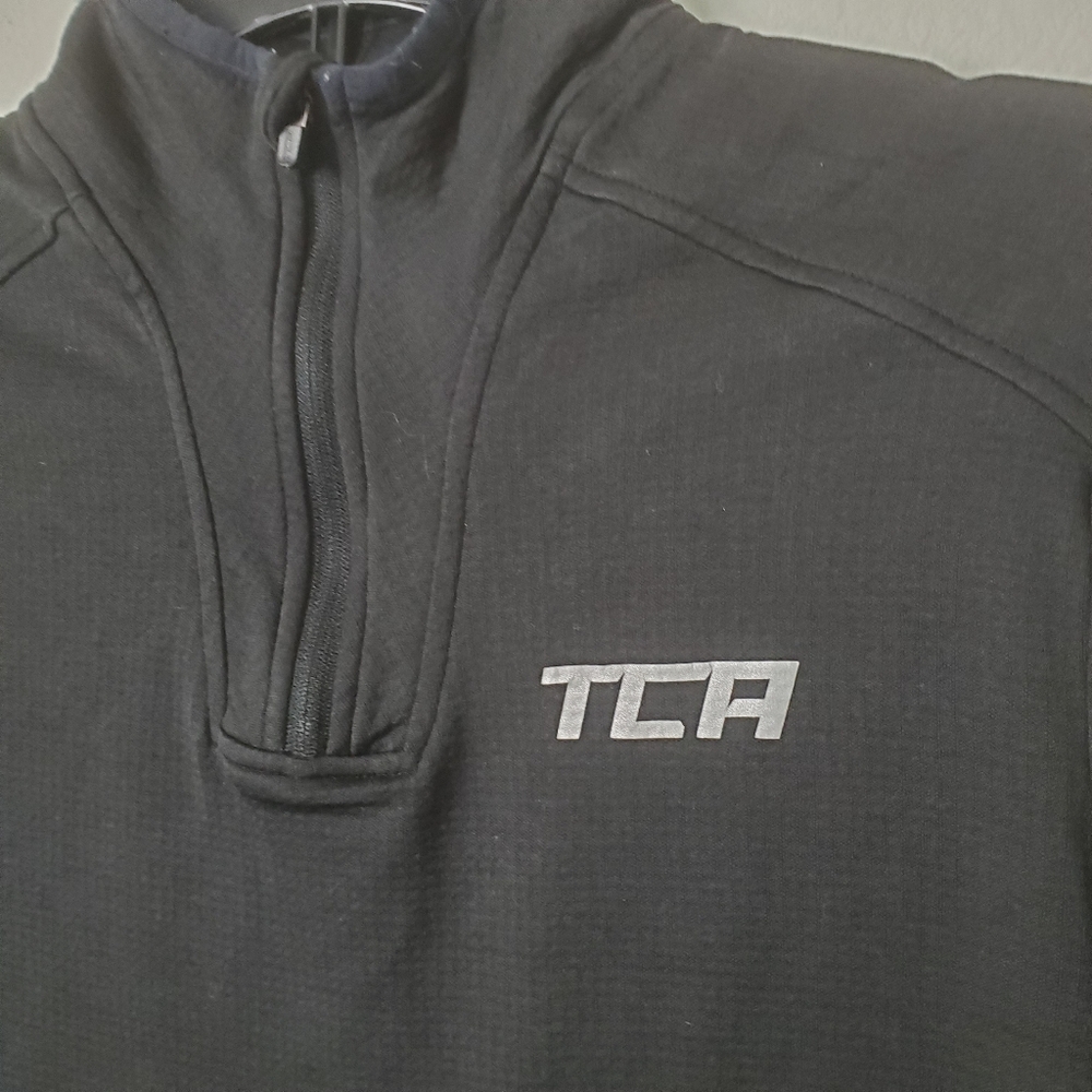 TCA Black Quarter-Zip Pullover Performance Sweater Men's Size Small - Picture 3 of 8
